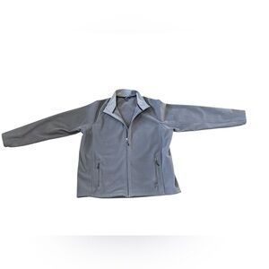 The Outfitters by Land’s End Men’s Gray Fleece Zip Up Jacket Size XL